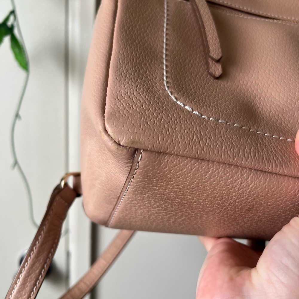 Kate Spade Tan Leather Backpack - Picture 7 of 11